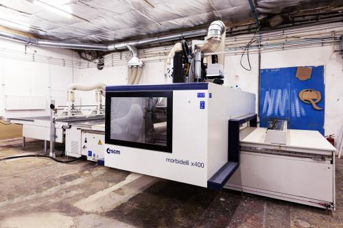OUR MACHINES I SCM Morbidelli X400 5-axis cnc machine Manufacture of furniture I OUR MACHINES